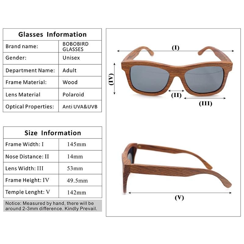 Retro Pear Wood Sunglasses