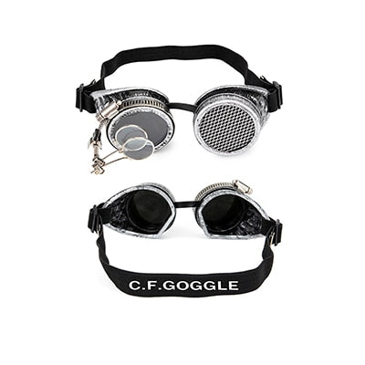 Punk Gothic Goggles with rainbow lens
