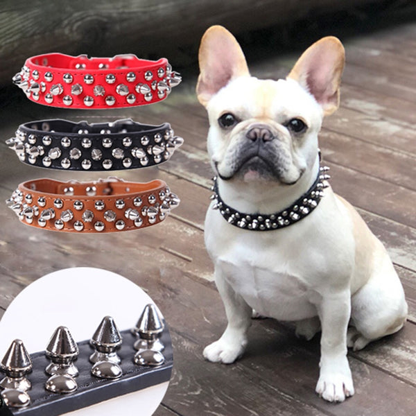 Adjustable Leather Pet Dog Neck Strap