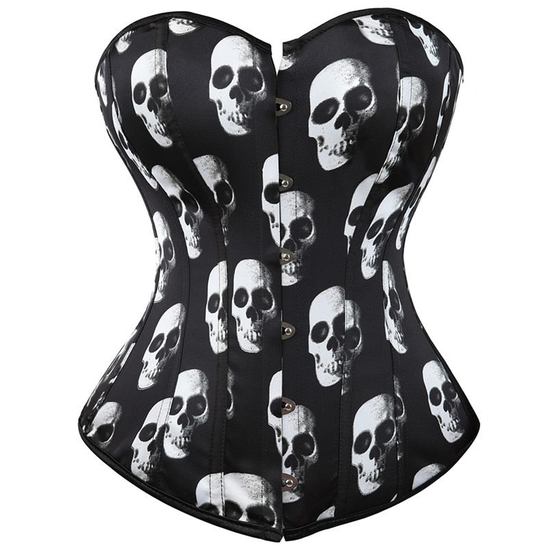 Skull Bustiers & Corsets Fashion Vintage Style