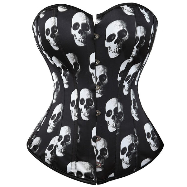 Skull Bustiers & Corsets Fashion Vintage Style