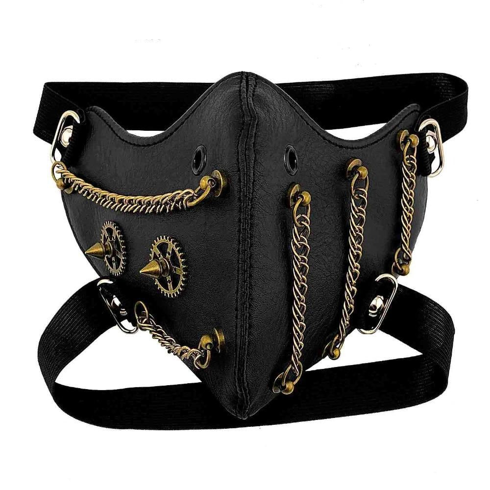 Steampunk Gears Chain Mask Vintage