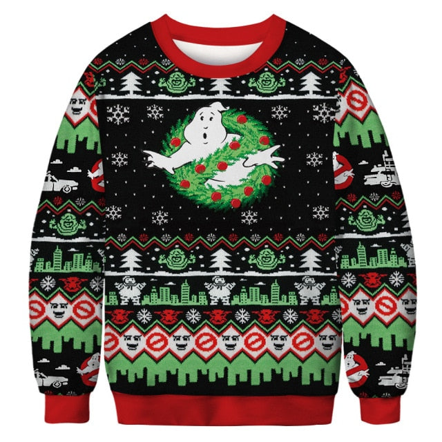 Ugly Christmas Sweater with Fun 3D Prints