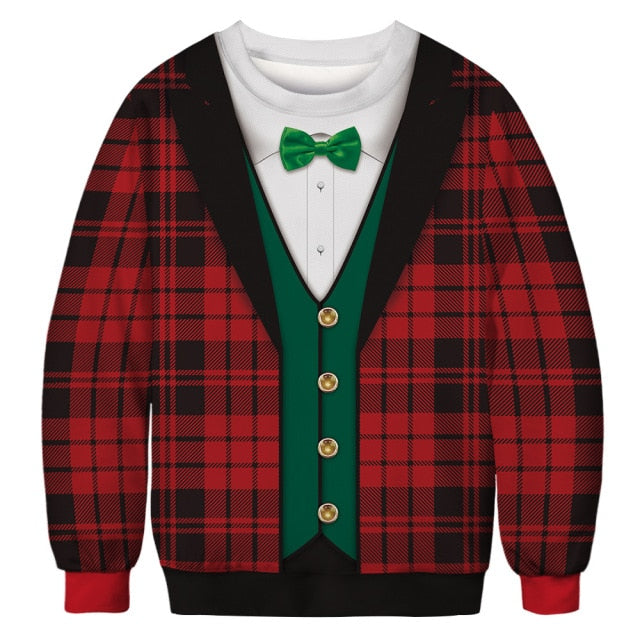 Ugly Christmas Sweater with Fun 3D Prints