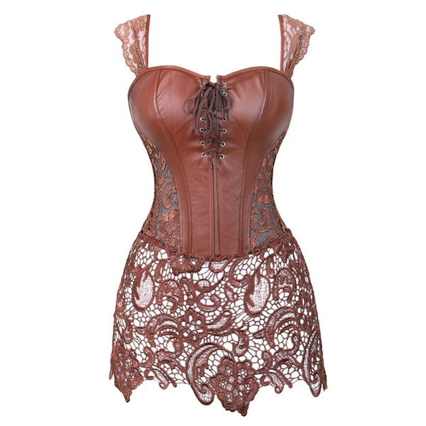 Steampunk Leather Corset Dress
