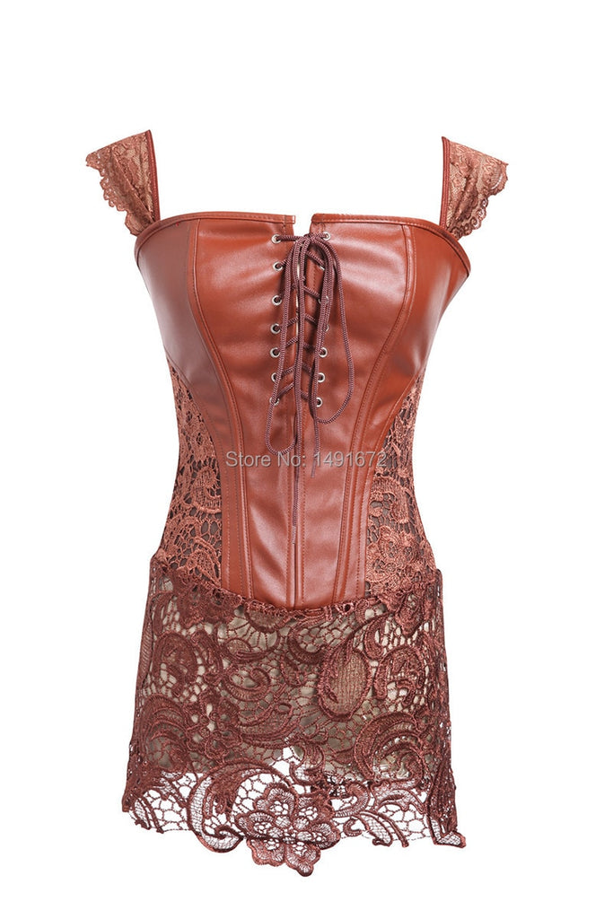 Steampunk Leather Corset Dress