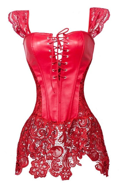 Steampunk Leather Corset Dress - AppleMango Hive Steampunk Leather Corset Dress - AppleMango Hive