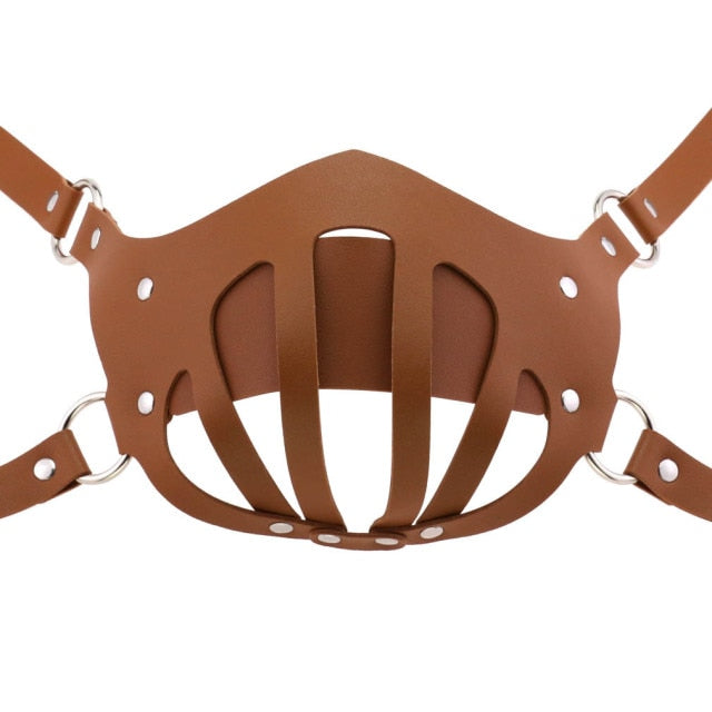 Decopunk Punk Leather Mouth Face Mask