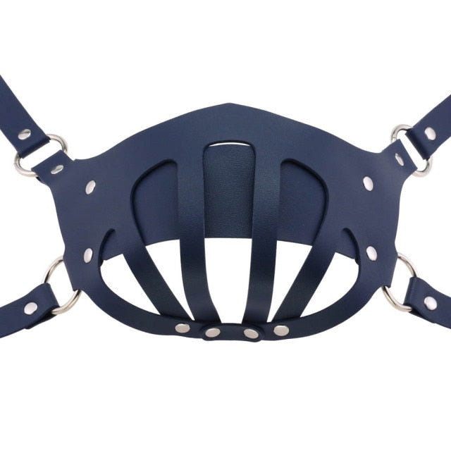 Decopunk Punk Leather Mouth Face Mask