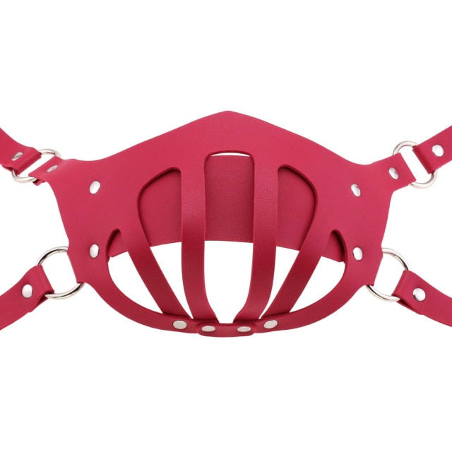 Decopunk Punk Leather Mouth Face Mask