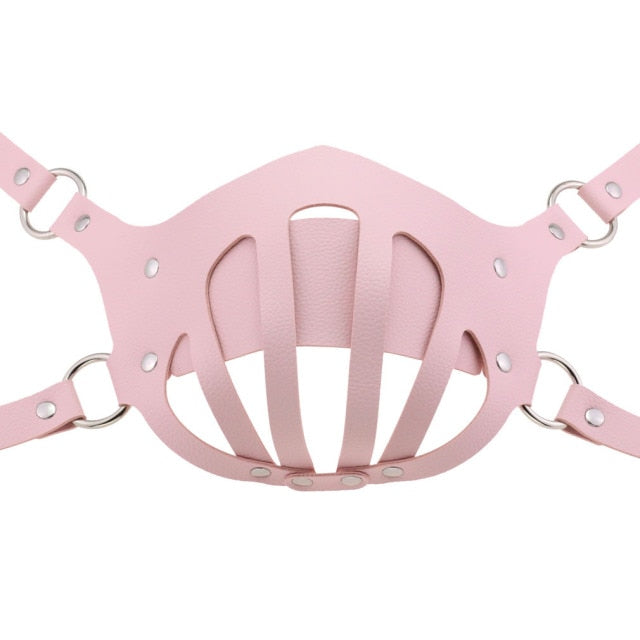 Decopunk Punk Leather Mouth Face Mask