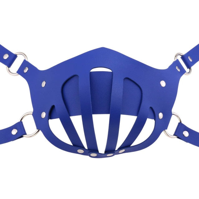 Decopunk Punk Leather Mouth Face Mask