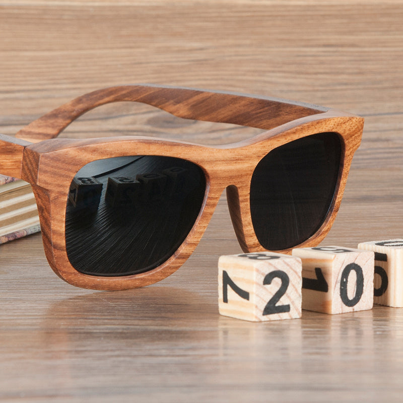 Retro Pear Wood Sunglasses