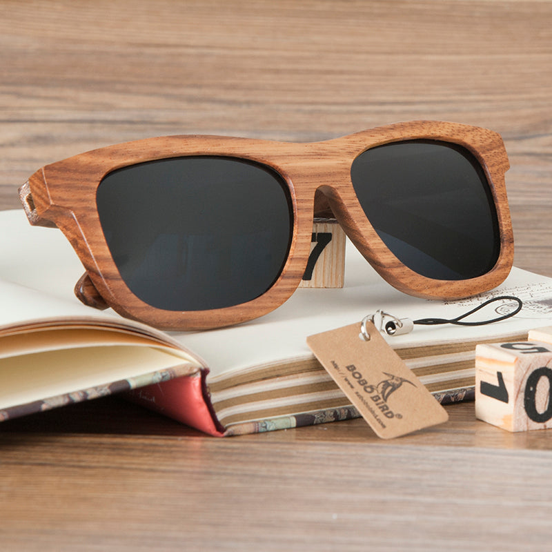 Retro Pear Wood Sunglasses
