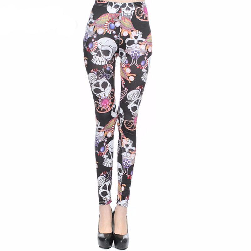 Skull Print Leggings
