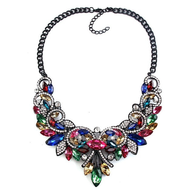 Vintage Crystal Statement Necklaces