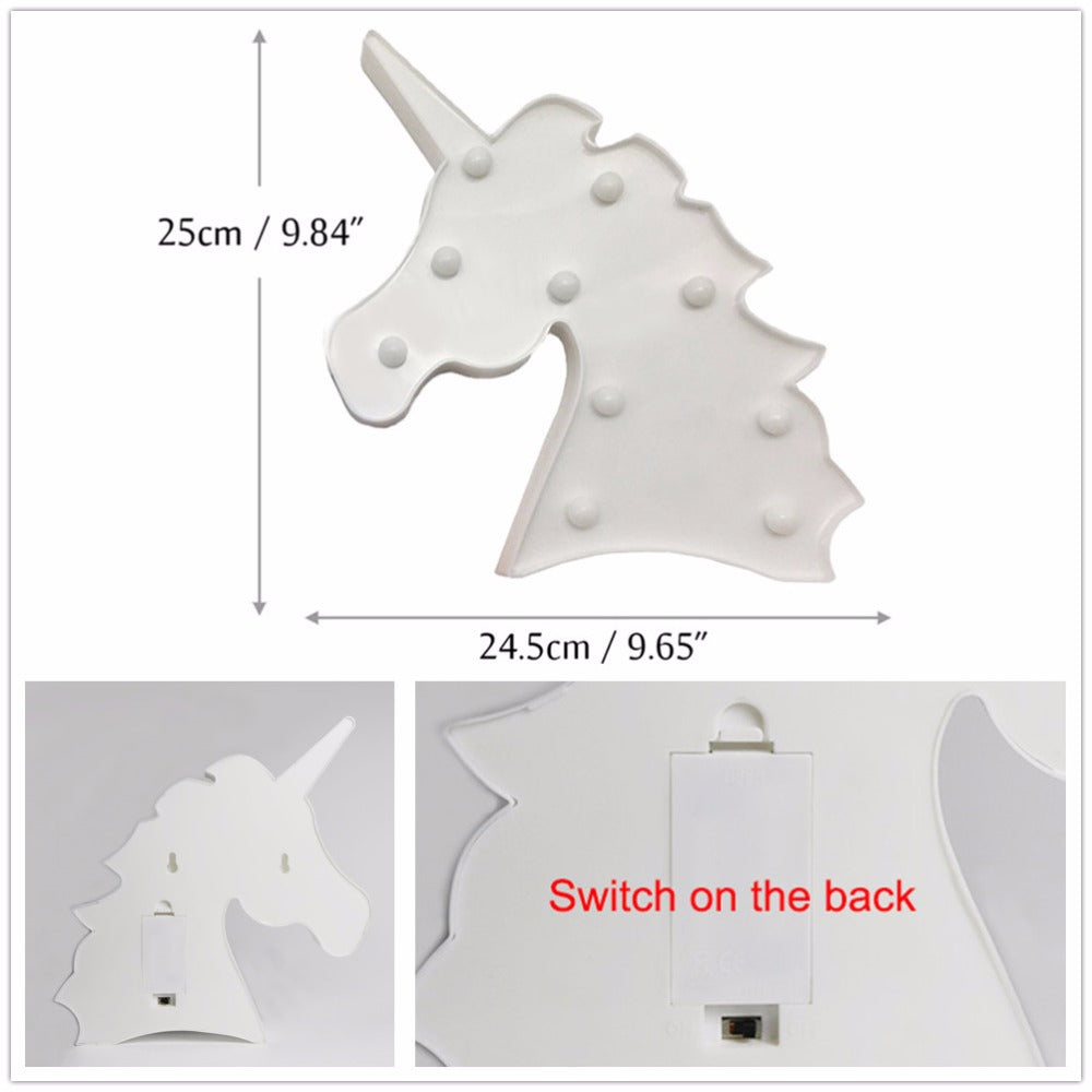 Unicorn Head Led Light