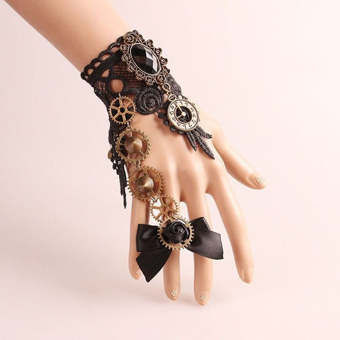 Victorian and Gothic Inspired Steampunk Wristband
