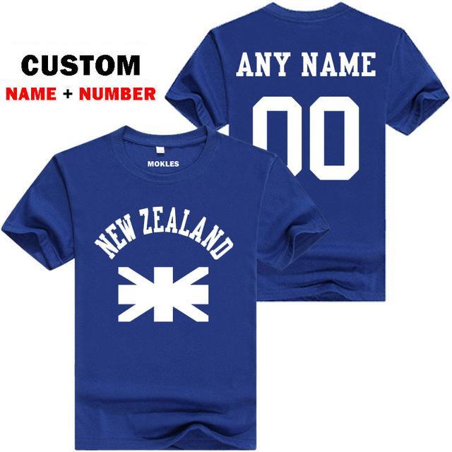 NEW ZEALAND Shirt with Customized Name and Jersey Number