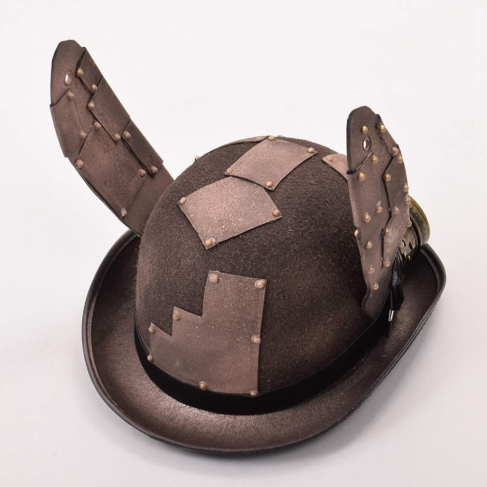 steampunk retro head wear with rabbit ears