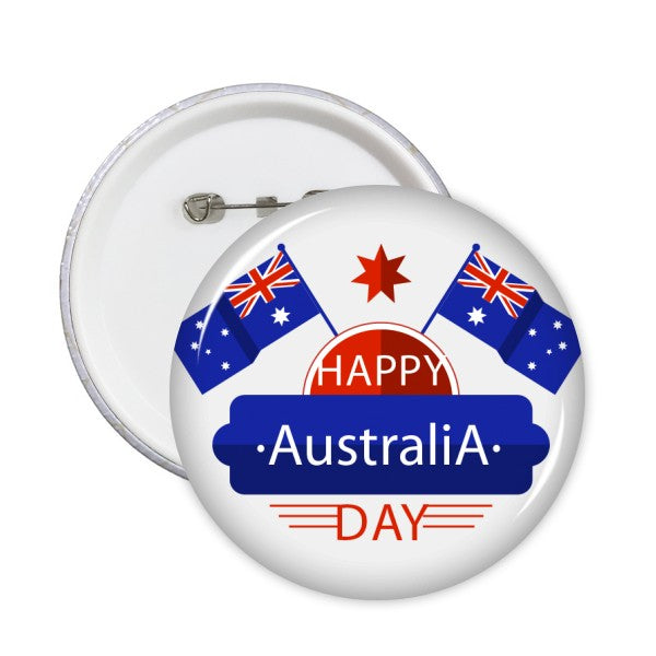 Happy Australia Day Pins Badge