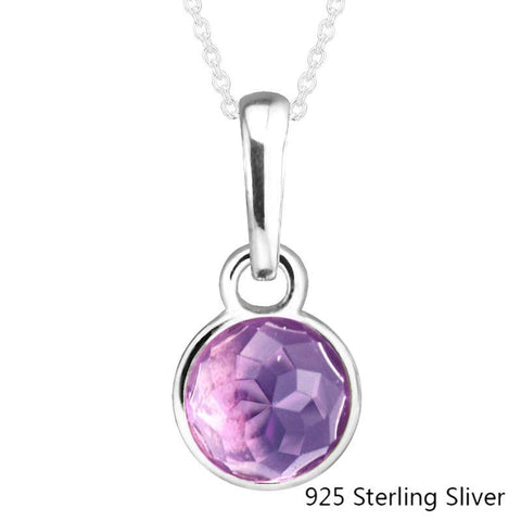 February Droplet Amethyst Charm