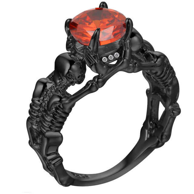 Skeleton Hand Ringing Bell Ghost Skull Skeleton Hand Ring - AppleMango Hive