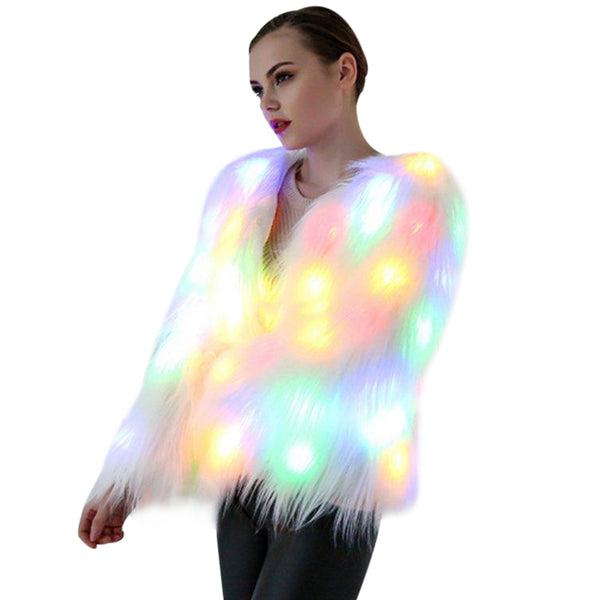 Fur LED Light Winter Coat