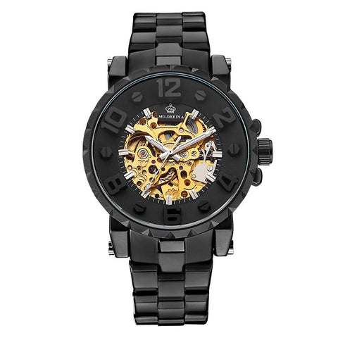 Golden Skeleton Wrist Watch
