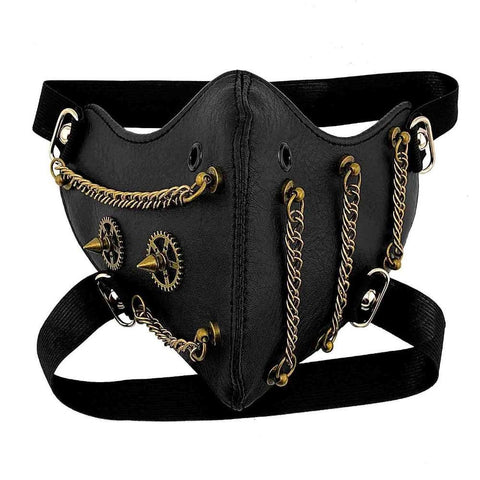 Steampunk Gears Chain Mask Vintage