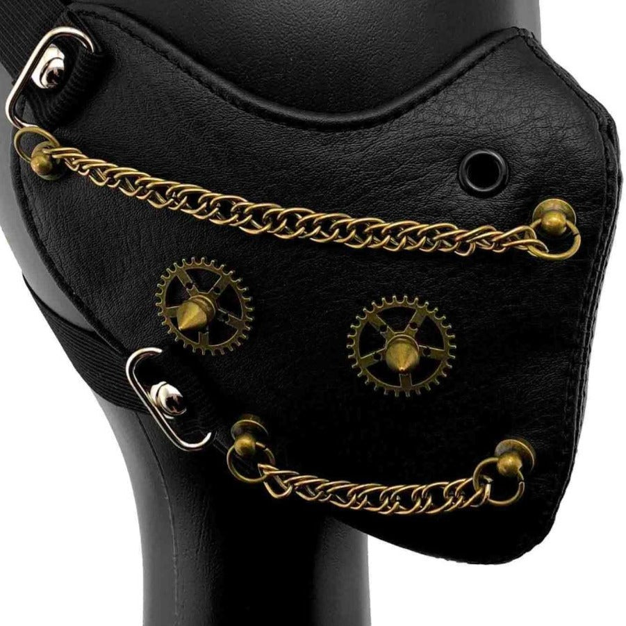 Steampunk Gears Chain Mask Vintage